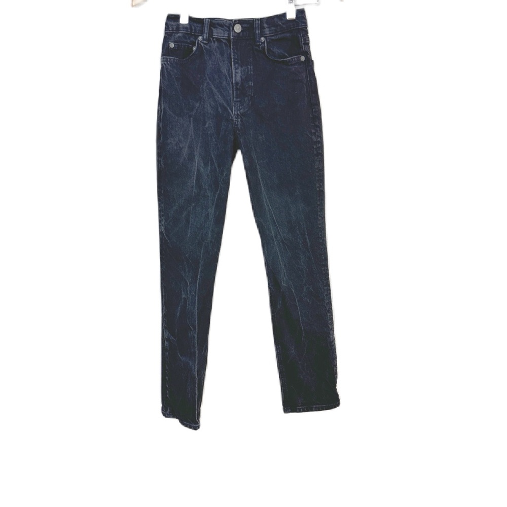 Reformation Black Wash Straight Leg Denim Jeans Women’s Sz 24
